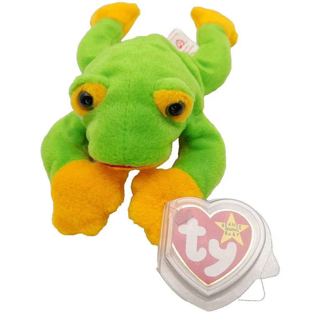 Ty Beanie Baby - SMOOCHY the Frog (8 Inch) NEW MWMTs Plush Stuffed Animal Toy